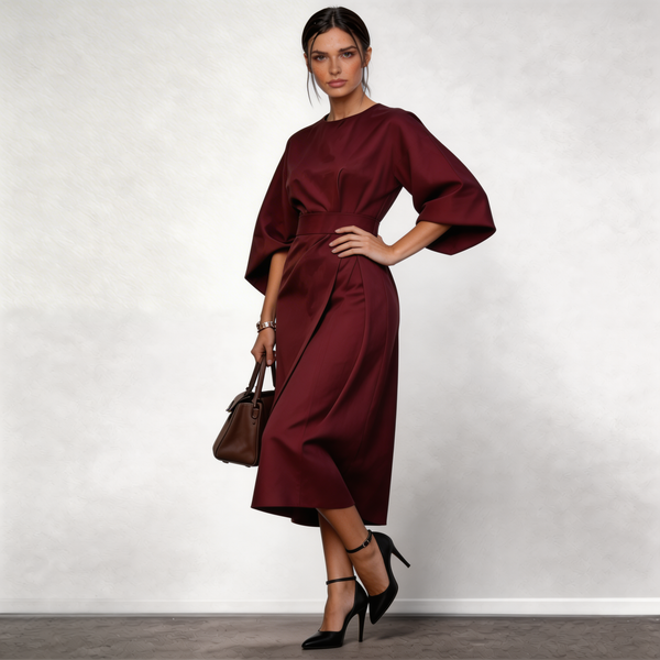 VERA | Vestido largo elegante con manga kimono