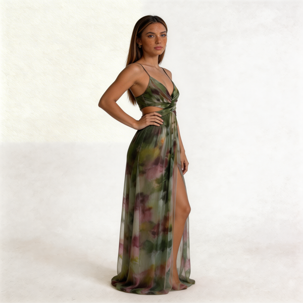 Giselle | Encantador vestido maxi floral